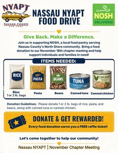 Nassau NYAPT Food drive